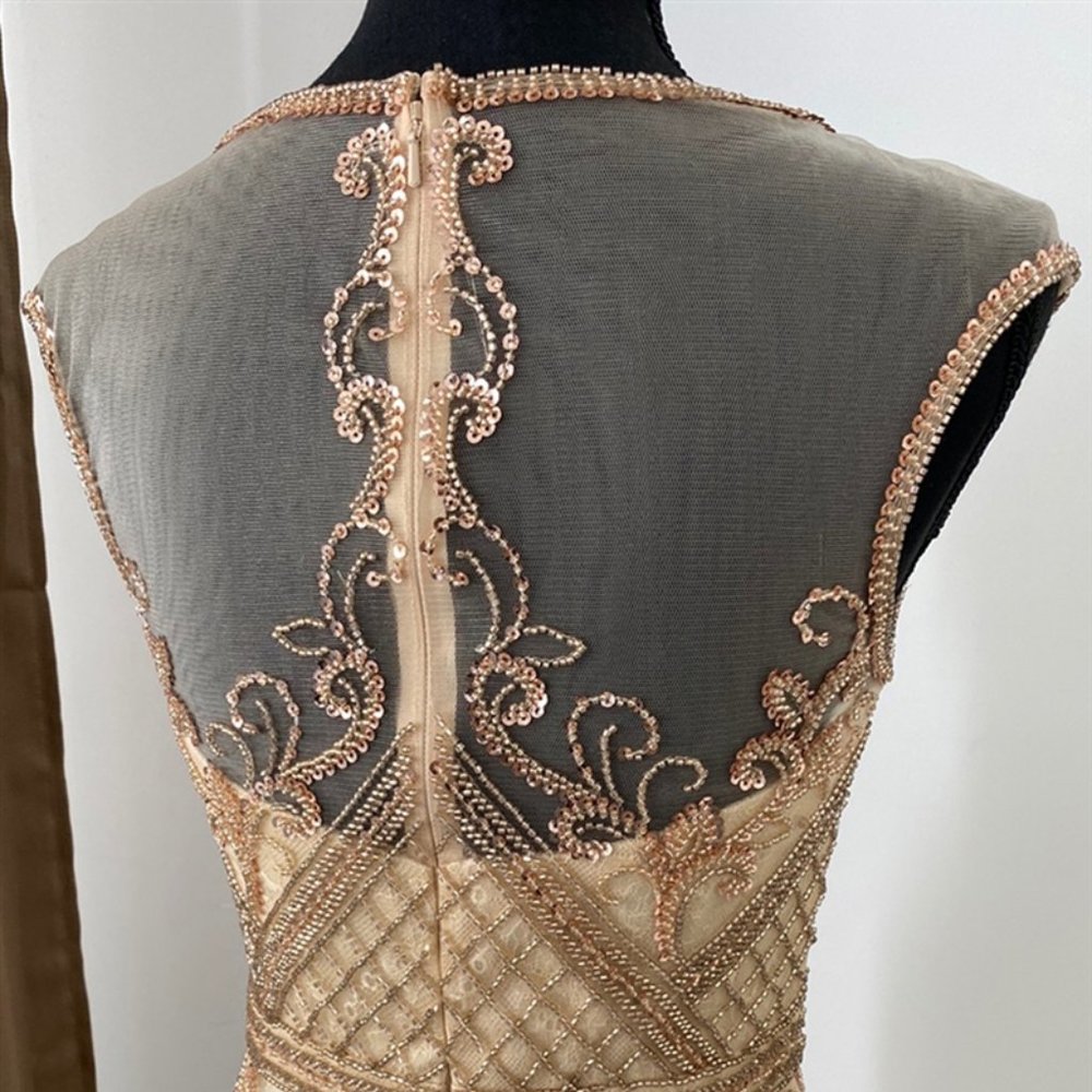 Illusion Neck Sheath Shape Prom Dress AC7001 - Picture 3 of 7